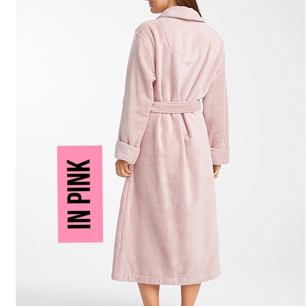 MIIYU NOIRE PINK HOUSE ROBE WOMEN SIZE M
